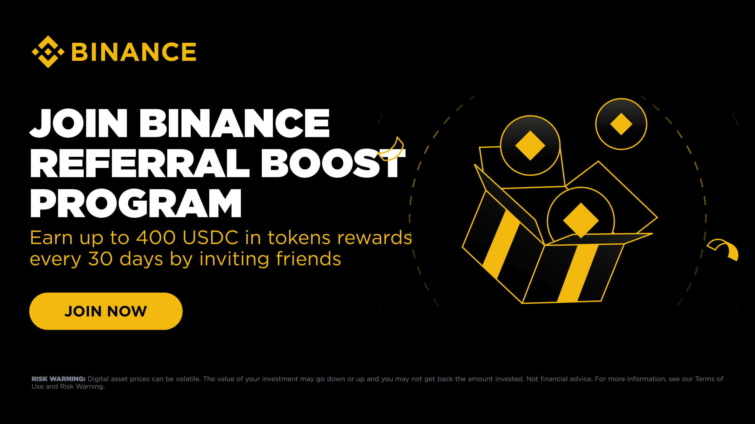 ¡Únete a mí y gana hasta 400 USDC con Binance Referral Boost! 👇